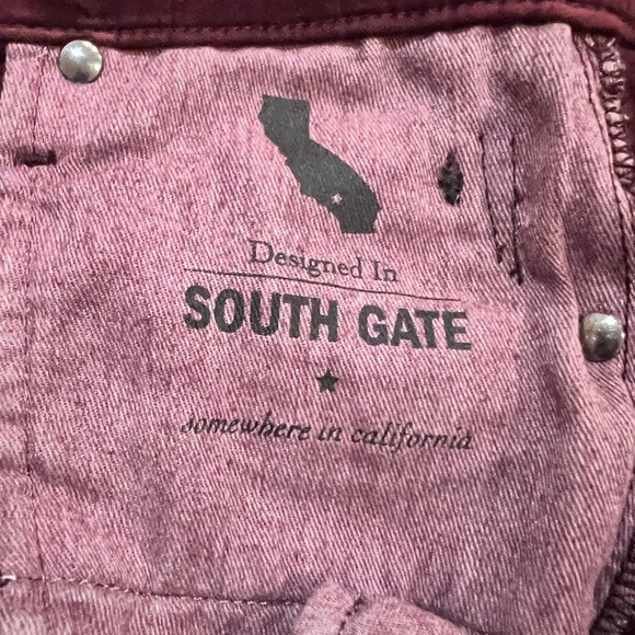 AG Adriano Goldschmied Jodi Velvet Crop High Rise Slim Fare in Burgundy NWOT 27 - Picture 12 of 15